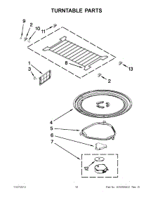05 - Turntable Parts parts for Whirlpool Microwave WMH2175XVT5 / from AppliancePartsPros.com