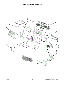 04 - Air Flow Parts parts for Whirlpool Microwave WMH2175XVS5 / from AppliancePartsPros.com