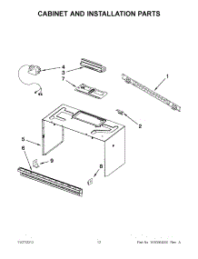06 - Cabinet And Installation Parts parts for Whirlpool Microwave WMH2175XVS5 / from AppliancePartsPros.com