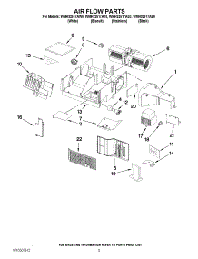 04 - Air Flow Parts parts for Whirlpool Microwave WMH32517AT0 / from AppliancePartsPros.com