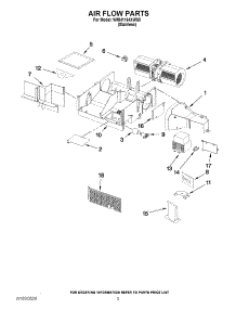 04 - Air Flow Parts parts for Whirlpool Microwave WMH1164XWS5 / from AppliancePartsPros.com