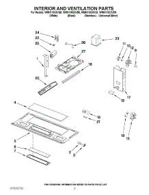 03 - Interior And Ventilation Parts parts for Whirlpool Microwave WMH1163XVQ5 / from AppliancePartsPros.com