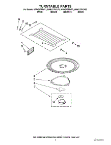 05 - Turntable Parts parts for Whirlpool Microwave WMH2175XVT3 / from AppliancePartsPros.com