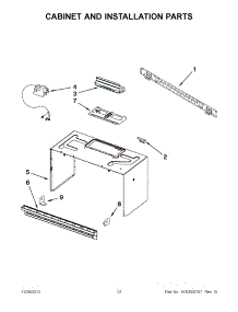 06 - Cabinet And Installation Parts parts for Whirlpool Microwave WMH2175XVQ4 / from AppliancePartsPros.com
