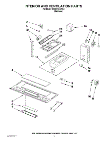 03 - Interior And Ventilation Parts parts for Whirlpool Microwave WMH1164XWS4 / from AppliancePartsPros.com
