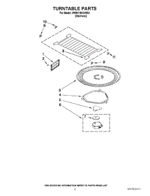05 - Turntable Parts parts for Whirlpool Microwave WMH1164XWS4 / from AppliancePartsPros.com