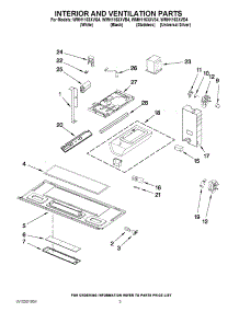 03 - Interior And Ventilation Parts parts for Whirlpool Microwave WMH1163XVD4 / from AppliancePartsPros.com