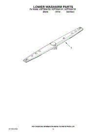 11 - Lower Washarm Parts parts for Whirlpool Dishwasher WDF750SAYB1 / from AppliancePartsPros.com