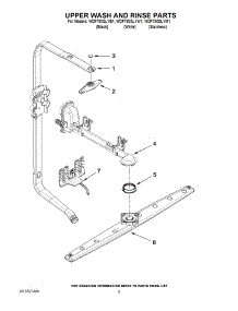 07 - Upper Wash And Rinse Parts parts for Whirlpool Dishwasher WDF780SLYW1 / from AppliancePartsPros.com