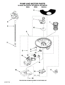 06 - Pump And Motor Parts parts for Whirlpool Dishwasher WDT790SAYW1 / from AppliancePartsPros.com