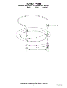 08 - Heater Parts parts for Whirlpool Dishwasher WDT790SAYW1 / from AppliancePartsPros.com