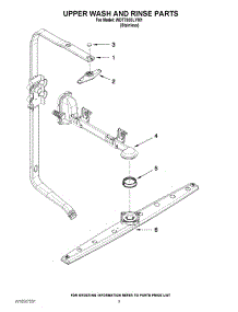 07 - Upper Wash And Rinse Parts parts for Whirlpool Dishwasher WDT790SLYM1 / from AppliancePartsPros.com