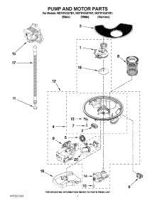 06 - Pump And Motor Parts parts for Whirlpool Dishwasher WDT910SSYW1 / from AppliancePartsPros.com