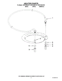 08 - Heater Parts parts for Whirlpool Dishwasher WDT910SAYM1 / from AppliancePartsPros.com