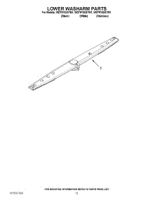 11 - Lower Washarm Parts parts for Whirlpool Dishwasher WDT910SSYM1 / from AppliancePartsPros.com