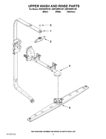 07 - Upper Wash And Rinse Parts parts for Whirlpool Dishwasher WDF530PSYM1 / from AppliancePartsPros.com