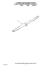 11 - Lower Washarm Parts parts for Whirlpool Dishwasher WDF530PSYM1 / from AppliancePartsPros.com