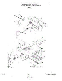 04 - Burner parts for Roper Oven B4007B0 / from AppliancePartsPros.com