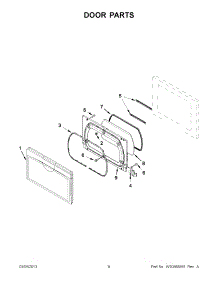 04 - Door Parts parts for Whirlpool Dryer WED5700AC1 / from AppliancePartsPros.com