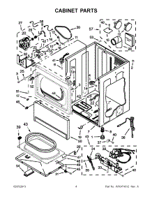 02 - Cabinet Parts parts for Whirlpool Dryer CGM2763BQ0 / from AppliancePartsPros.com