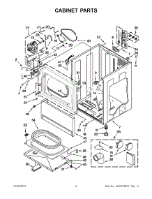 02 - Cabinet Parts parts for Whirlpool Dryer CEM2743BQ0 / from AppliancePartsPros.com