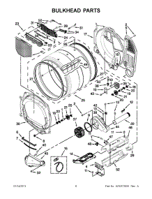 03 - Bulkhead Parts parts for Whirlpool Dryer WED9151YW1 / from AppliancePartsPros.com
