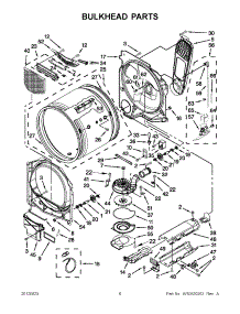 03 - Bulkhead Parts parts for Whirlpool Dryer YWED8400YW1 / from AppliancePartsPros.com