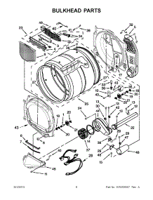 03 - Bulkhead Parts parts for Whirlpool Dryer 7MWGD9150XW2 / from AppliancePartsPros.com