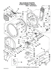 03 - Bulkhead Parts parts for Whirlpool Dryer WED8800YC1 / from AppliancePartsPros.com