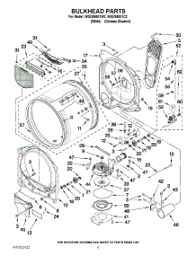 03 - Bulkhead Parts parts for Whirlpool Dryer WGD8800YW2 / from AppliancePartsPros.com