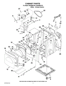 02 - Cabinet Parts parts for Whirlpool Dryer WGD8800YC2 / from AppliancePartsPros.com