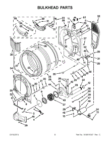 03 - Bulkhead Parts parts for Whirlpool Dryer WGD94HEAW0 / from AppliancePartsPros.com