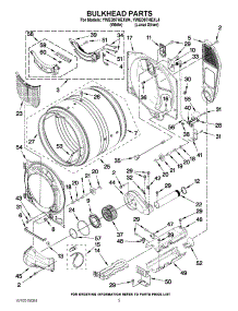 03 - Bulkhead Parts parts for Whirlpool Dryer YWED97HEXL4 / from AppliancePartsPros.com