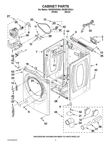 02 - Cabinet Parts parts for Whirlpool Dryer WGD97HEXL4 / from AppliancePartsPros.com
