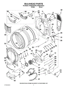 03 - Bulkhead Parts parts for Whirlpool Dryer WGD97HEXW4 / from AppliancePartsPros.com