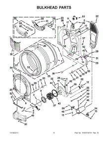03 - Bulkhead Parts parts for Whirlpool Dryer WGD88HEAW0 / from AppliancePartsPros.com