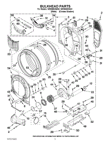 03 - Bulkhead Parts parts for Whirlpool Dryer WED88HEAW0 / from AppliancePartsPros.com