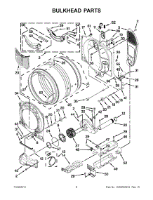 03 - Bulkhead Parts parts for Whirlpool Dryer WED96HEAW0 / from AppliancePartsPros.com