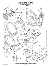 03 - Bulkhead Parts parts for Whirlpool Dryer WED8200YW1 / from AppliancePartsPros.com
