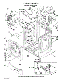 02 - Cabinet Parts parts for Whirlpool Dryer 3LCGD9100WQ2 / from AppliancePartsPros.com