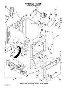 02 - Cabinet Parts parts for Whirlpool Dryer WGD4910XQ1 / from AppliancePartsPros.com