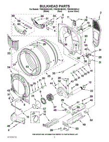 03 - Bulkhead Parts parts for Whirlpool Dryer YWED94HEXW2 / from AppliancePartsPros.com