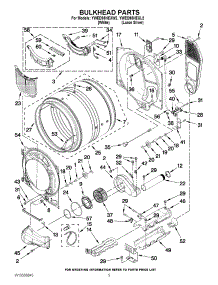 03 - Bulkhead Parts parts for Whirlpool Dryer YWED95HEXW2 / from AppliancePartsPros.com
