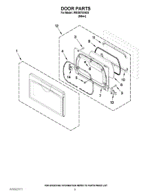 05 - Door Parts parts for Whirlpool Dryer WGD5700AC0 / from AppliancePartsPros.com