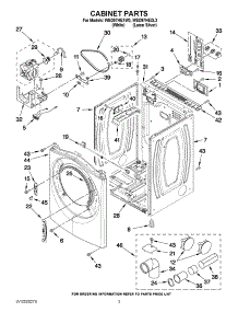 02 - Cabinet Parts parts for Whirlpool Dryer WED97HEXL3 / from AppliancePartsPros.com
