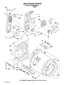 03 - Bulkhead Parts parts for Whirlpool Dryer 4GWGD4900YQ0 / from AppliancePartsPros.com