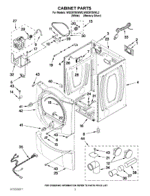 02 - Cabinet Parts parts for Whirlpool Dryer WGD9750WW2 / from AppliancePartsPros.com