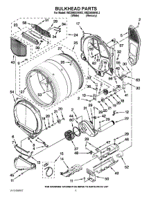 03 - Bulkhead Parts parts for Whirlpool Dryer WED9550WW2 / from AppliancePartsPros.com