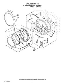04 - Door Parts parts for Whirlpool Dryer WED9550WL2 / from AppliancePartsPros.com