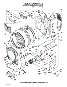 03 - Bulkhead Parts parts for Whirlpool Dryer WGD95HEXW2 / from AppliancePartsPros.com